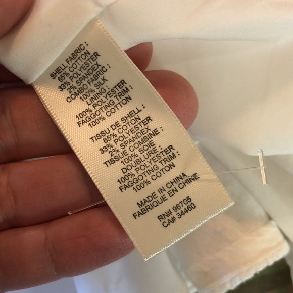 REBECCA TAYLOR Size 6 White Tankdress Textured Brocade Floral cocktail $475 NEW - Picture 15 of 17